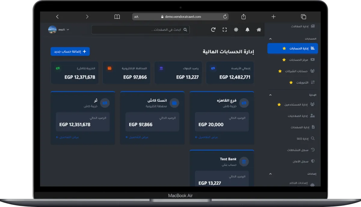 إدارة الحسابات المالية